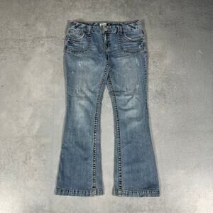 Aeropostale Hailey Skinny Flare Jeans Light Wash - Size: 15/16 Long